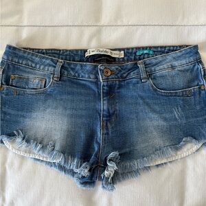 Zara Blue Denim Premium Wash Shorts